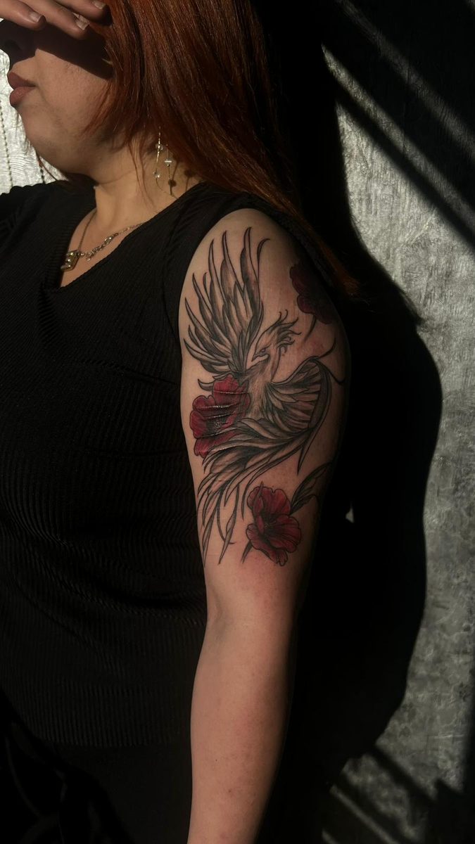 Anka Kuşu & Çiçek