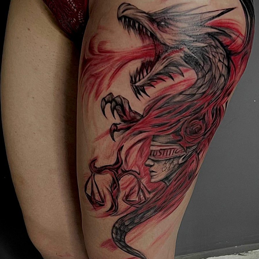 Ejderha Kırmızı & Siyah