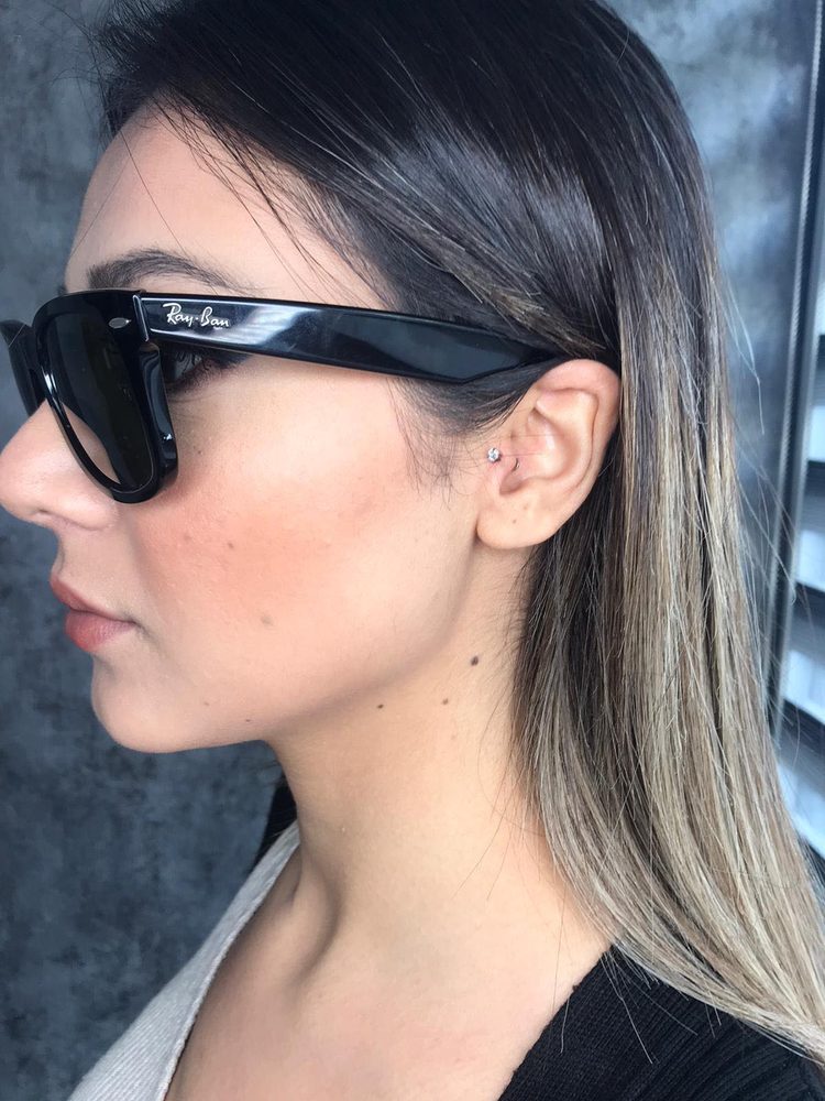 Göbek Piercing Siyah